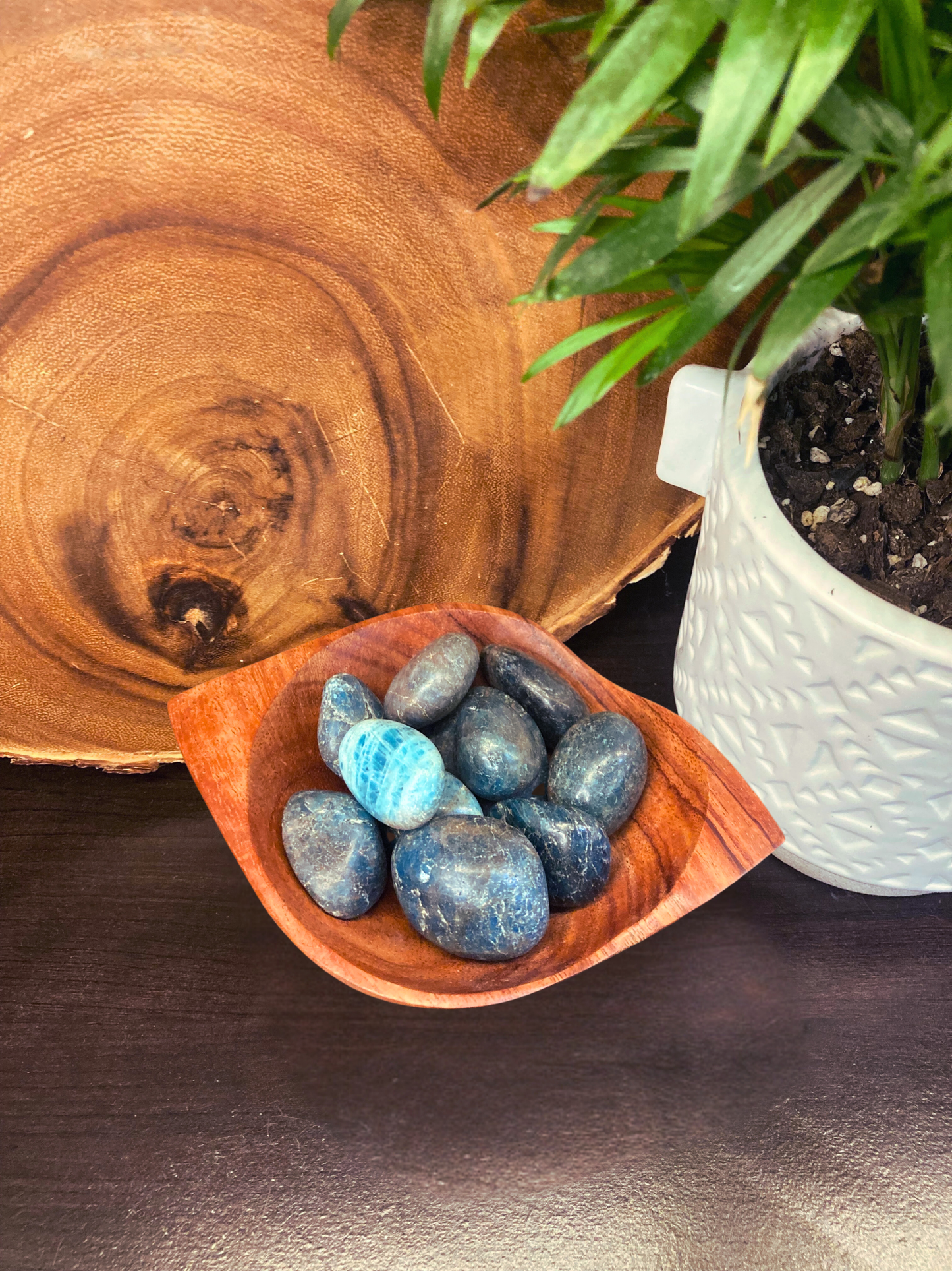 Blue Apatite Tumble