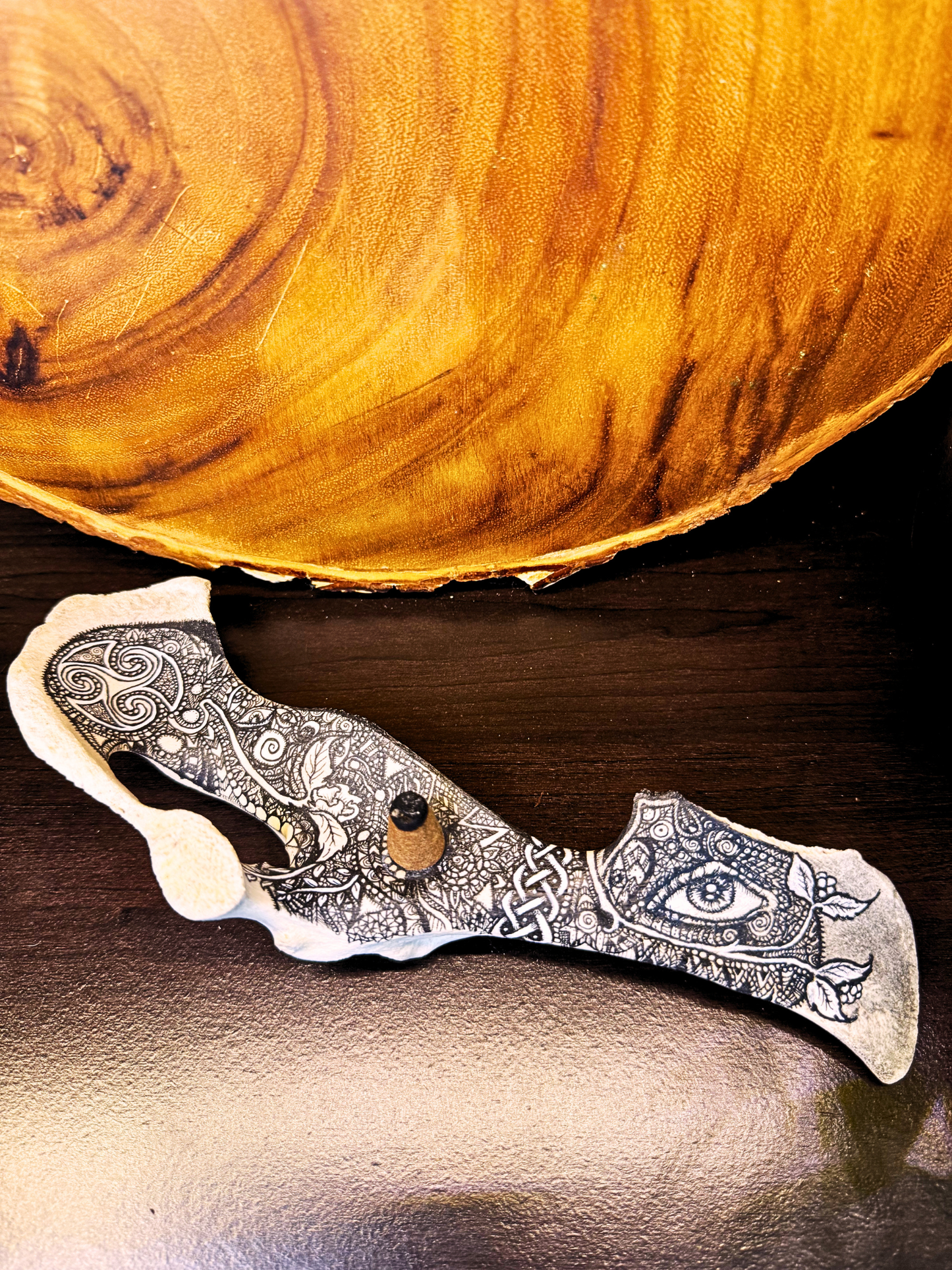 Pelvis Bone Cone Incense Holder